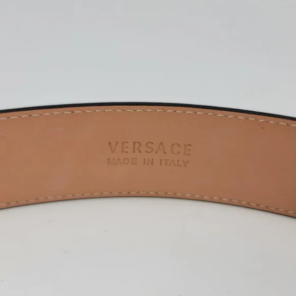 Versace Medusa Buckle Blue Leather Belt - Stunning - New 85cm 34" - Picture 4 of 6